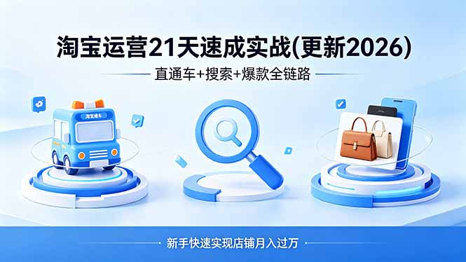 淘宝运营21天速成实战(更新4月-搞薯条网