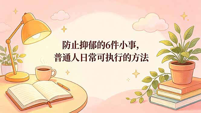 付费文章:防止抑郁的6件小事,普通人日常可执行的方法-搞薯条网