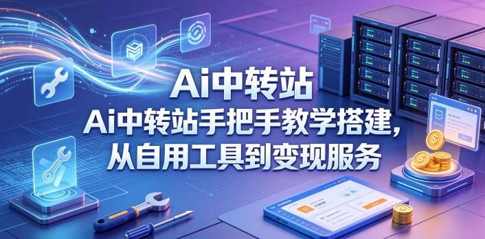 Ai中转站手把手教学搭建，从自用工具到变现服务-搞薯条网
