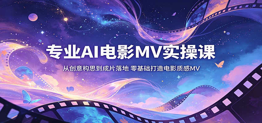 专业AI电影MV实操课：从创意构思到成片落地，零基础打造电影质感MV-搞薯条网