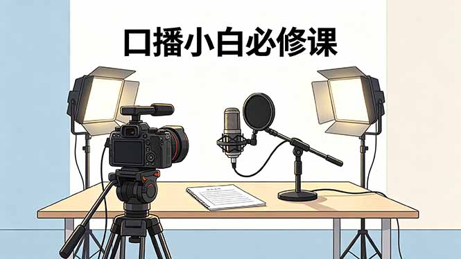 口播小白必修课：录像收音灯光设备+脚本撰写，搭专业级录制场景-搞薯条网