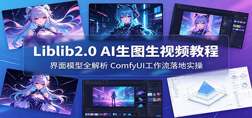 Liblib2.0 AI生图生视频教程：界面模型全解析，ComfyUI工作流落地实操-搞薯条网