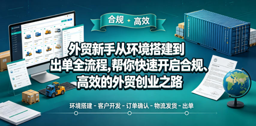 外贸新手从环境搭建到出单全流程,帮你快速开启合规、高效的外贸创业之路-搞薯条网