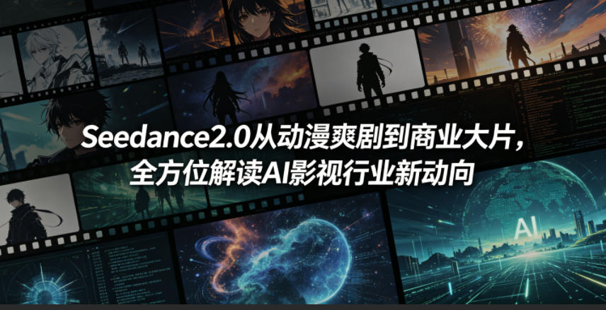 Seedance2.0从动漫爽剧到商业大片，全方位解读AI影视行业新动向-搞薯条网