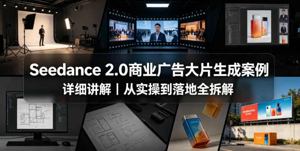 Seedance 2.0商业广告大片生成案例详细讲解｜从实操到落地全拆解-搞薯条网