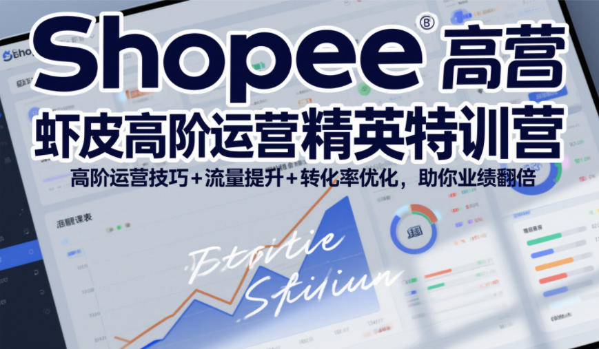 Shopee虾皮高阶运营精英特训营，高阶运营技巧+流量提升+转化率优化，助你业绩翻倍(更新26年5月)-搞薯条网