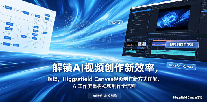 解锁AI视频创作新效率，Higgsfield Canvas视频制作新方式详解，AI工作流重构视频制作全流程-搞薯条网