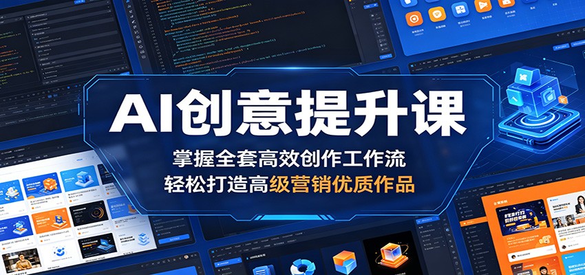AI创意提升课：掌握全套高效创作工作流，轻松打造高级营销优质作品-搞薯条网
