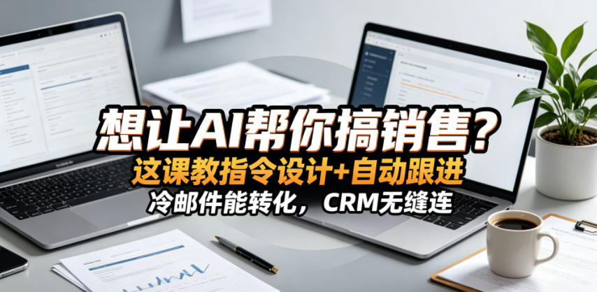 想让AI帮你搞销售？这课教指令设计+自动跟进，冷邮件能转化，CRM无缝连！【原创双语字幕】-搞薯条网