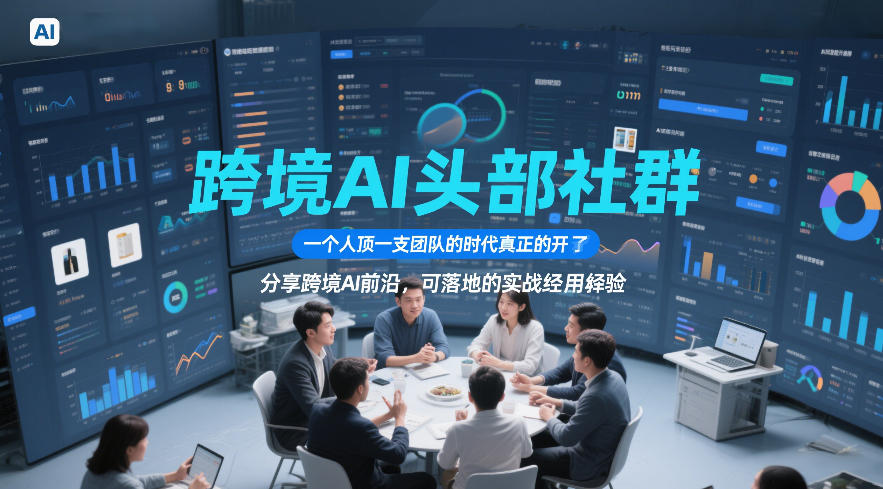 跨境AI头部社群,一个人顶一支团队的时代真正的开始了,分享跨境AI前沿,可落地的实战经验(更新5月23日)-搞薯条网