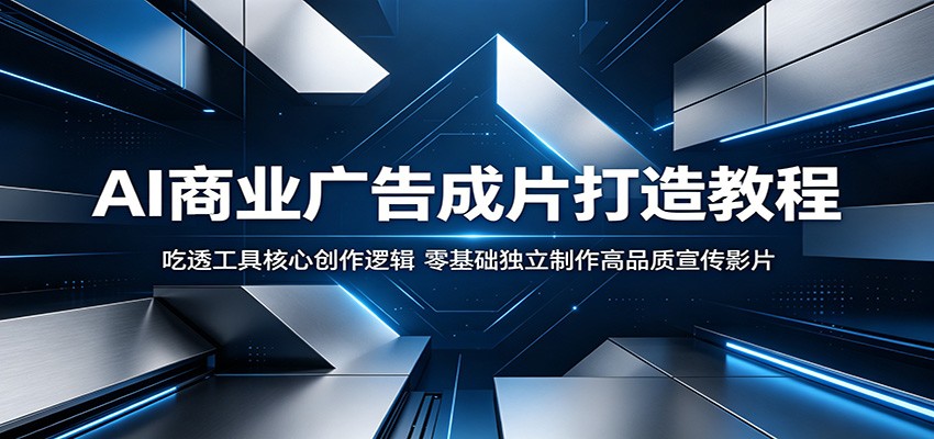 AI商业广告成片打造教程:吃透工具核心创作逻辑,零基础独立制作高品质宣传影片-搞薯条网