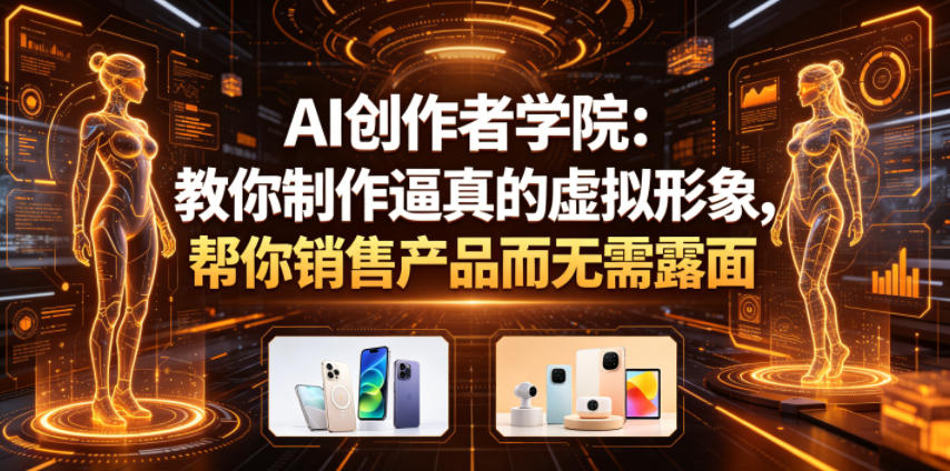 AI创作者学院：教你制作逼真的虚拟形象，帮你销售产品而无需露面【原创双语字幕】-搞薯条网