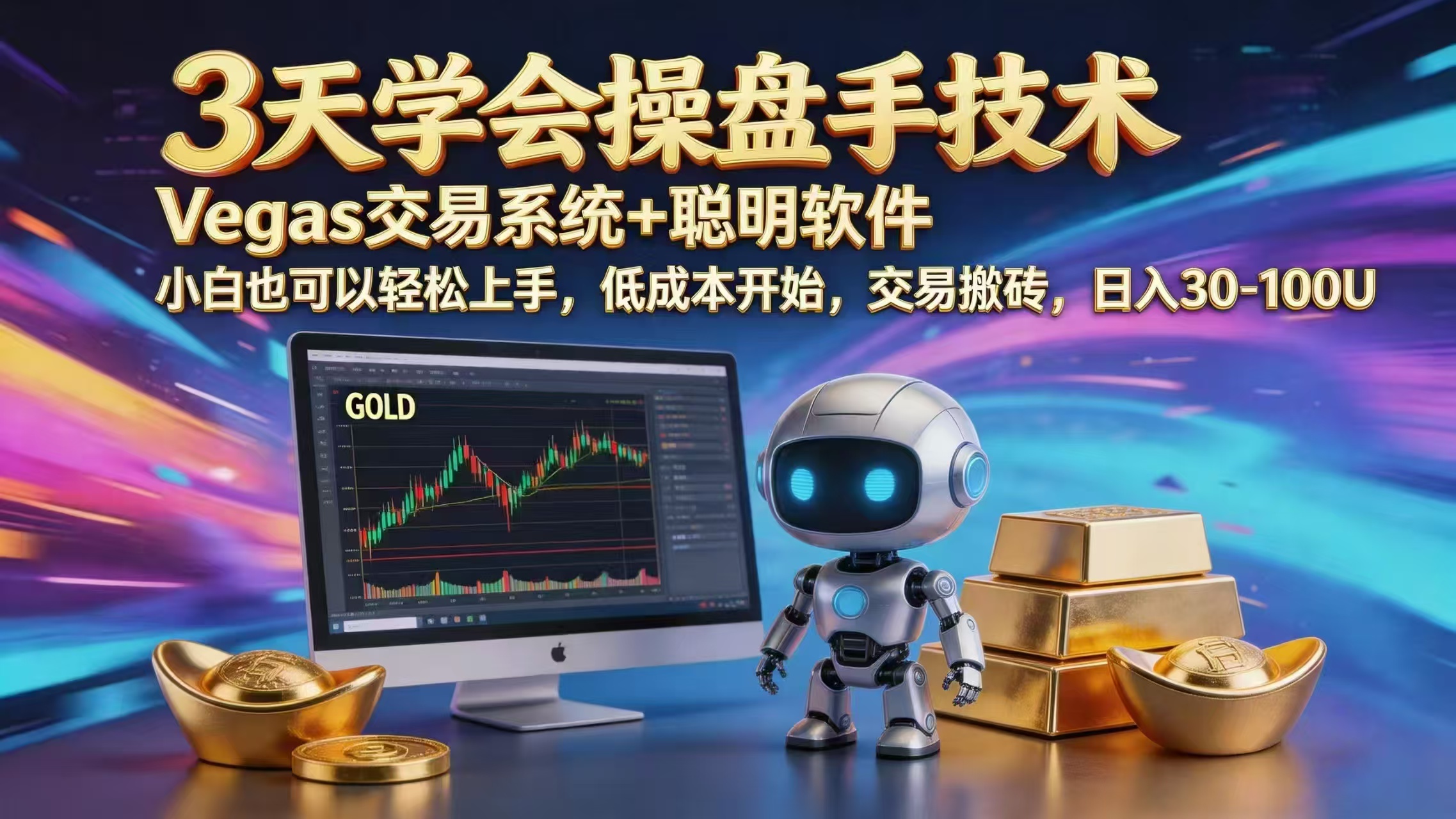 三天学会操盘手技术，vegas技术+聪明软件，小白也可以轻松上手，日入1000+-搞薯条网