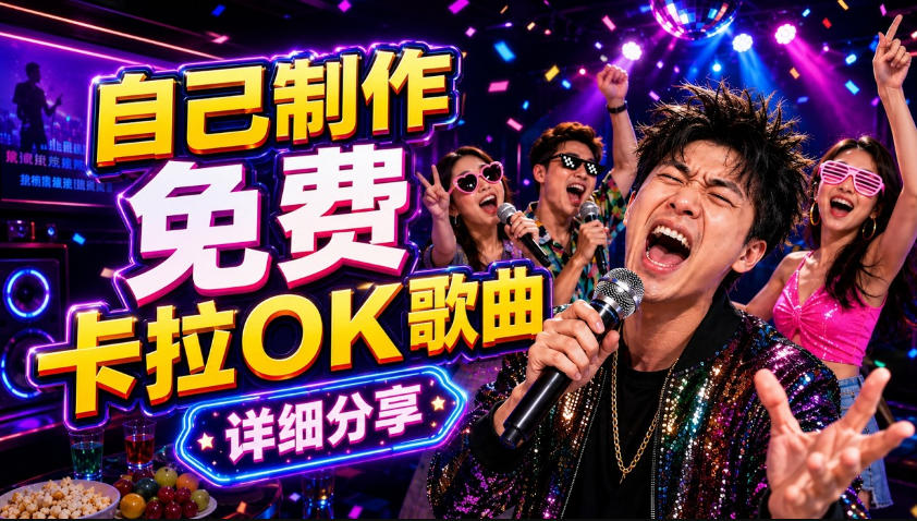 零基础AI制作免费卡拉OK视频教程，从歌曲生成、音轨分离到字幕制作、视频导出，手把手教学-搞薯条网