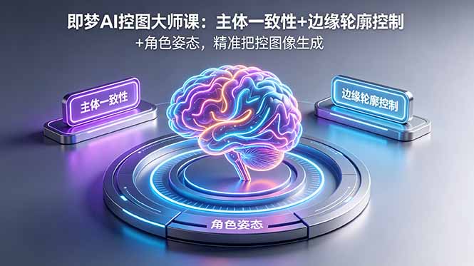 即梦AI控图大师课：主体一致性+边缘轮廓控制+角色姿态，精准把控图像生成-搞薯条网