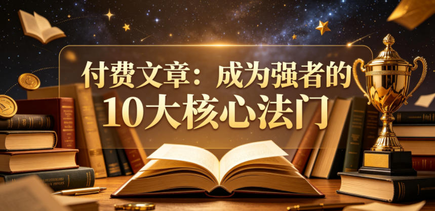 付费文章:成为强者的10大核心法门-搞薯条网