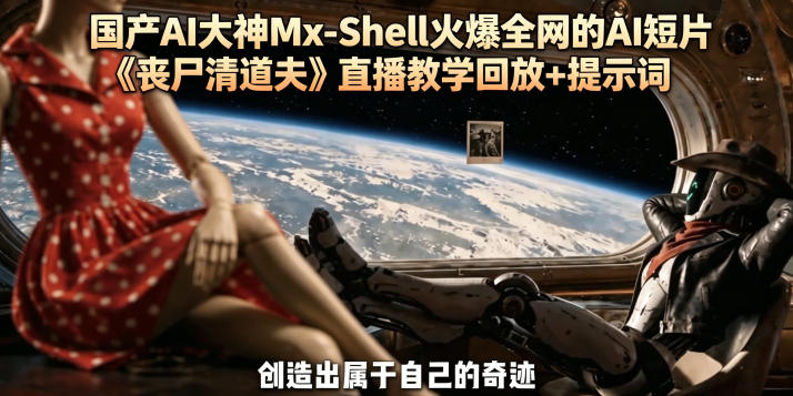 国产AI大神Mx-Shell火爆全网的AI短片《丧尸清道夫》直播教学回放+提示词-搞薯条网