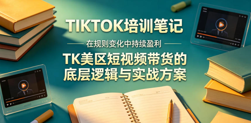 视界跨境TIKTOK4月17培训笔记，在规则变化中持续盈利，TK美区短视频带货的底层逻辑与实战方案【文档】-搞薯条网