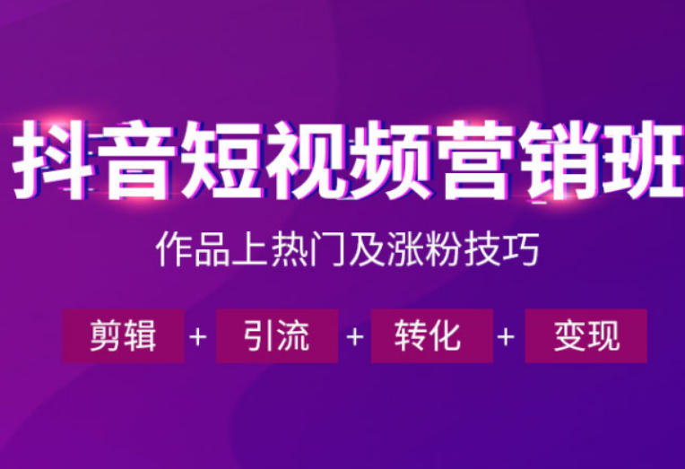 抖音短视频运营班,一门课学会作品上热门及涨粉技巧,引流转化剪辑变现(2026年5月)-搞薯条网