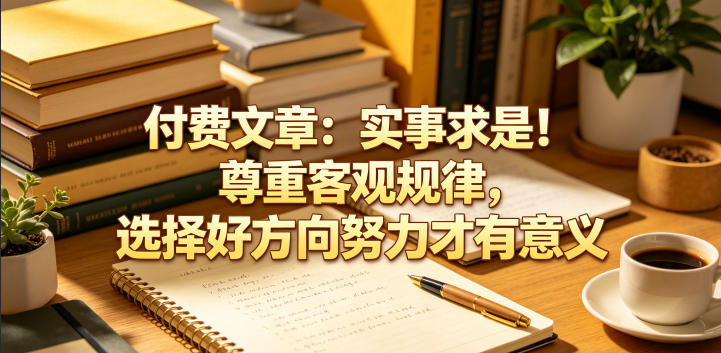 付费文章：实事求是！尊重客观规律，选择好方向努力才有意义-搞薯条网