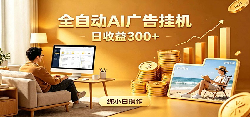AI风口项目，全程解放双手，后台自动运行赚取收益，每天稳定收益300+-搞薯条网