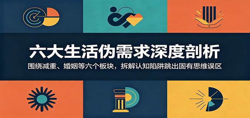 六大生活伪需求深度剖析:围绕减重、婚姻等六个板块,拆解认知陷阱跳出固有思维误区-搞薯条网