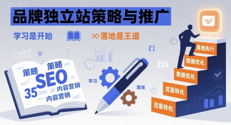 品牌独立站策略与推广，学习是开始，落地是王道 - 搞薯条网-搞薯条网