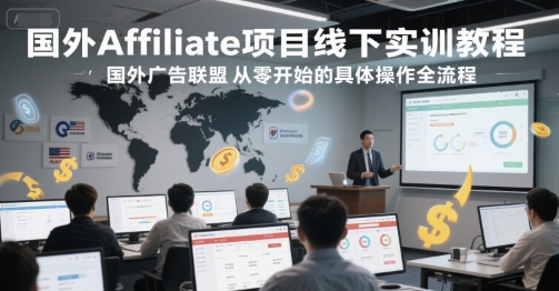 国外Affiliate项目线下实训教程，国外广告联盟从零开始的具体操作全流程 - 搞薯条网-搞薯条网