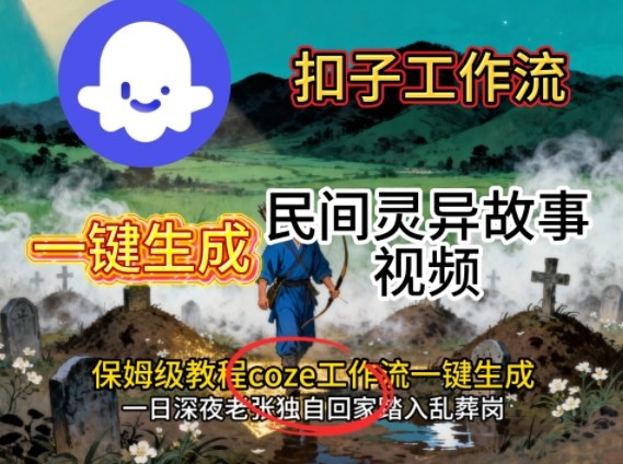 Coze扣子工作流一键生成民间灵异故事视频，保姆级教程搭建教学 - 搞薯条网-搞薯条网
