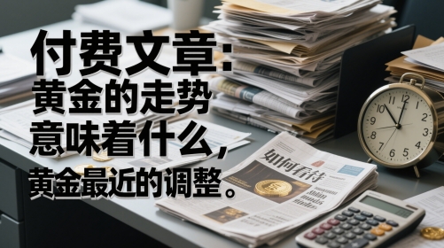付费文章：黄金的走势意味着什么，如何看待黄金最近的调整 - 搞薯条网-搞薯条网