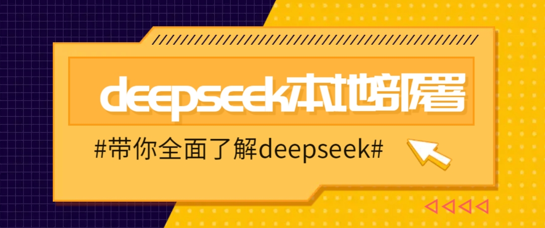 DeepSeek本地部署详细教程，轻松将deepseek部署到你的电脑上 - 搞薯条网-搞薯条网