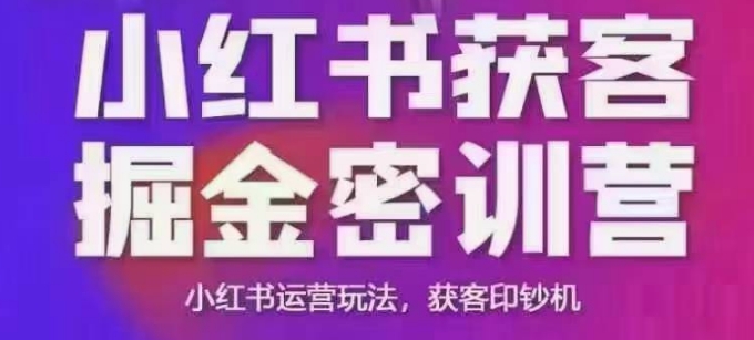 小红书获客掘金线下课，录音+ppt照片，小红书运营玩法，获客印钞机 - 搞薯条网-搞薯条网