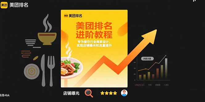 美团排名进阶教程：专为餐饮行业商家设计，实现店铺曝光和流量提升 - 搞薯条网-搞薯条网