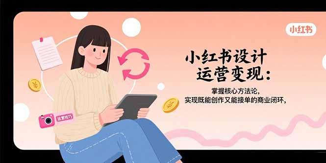小红书设计运营变现：掌握核心方法论，实现既能创作又能接单的商业闭环 - 搞薯条网-搞薯条网