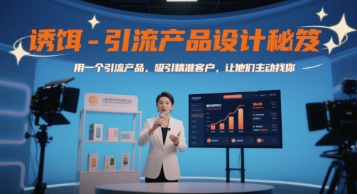诱饵-引流产品设计秘笈，用一个引流产品，吸引精准客户，让他们主动找你 - 搞薯条网-搞薯条网