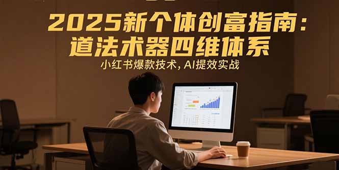 2025新个体创富指南：道法术器四维体系，小红书爆款技术，AI提效实战 - 搞薯条网-搞薯条网