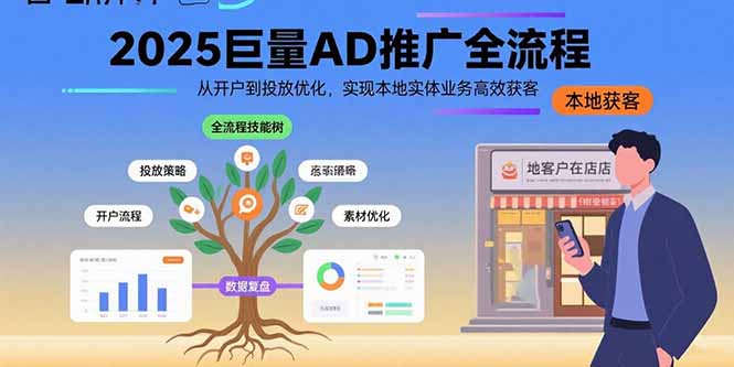 2025巨量AD推广全流程，从开户到投放优化，实现本地实体业务高效获客 - 搞薯条网-搞薯条网