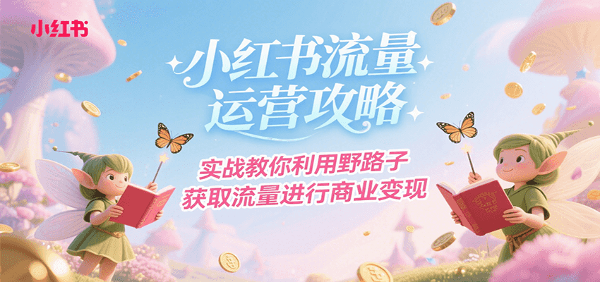 小红书流量运营攻略，实战教你利用野路子获取流量进行商业变现 - 搞薯条网-搞薯条网