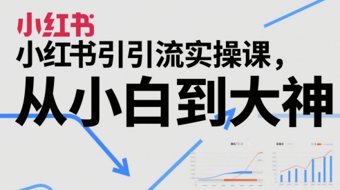 小红书引流实操课，从小白到大神 - 搞薯条网-搞薯条网