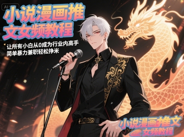 小说漫画推文女频教程，让所有小白从0成为行业内高手，简单暴力兼职轻松挣米 - 搞薯条网-搞薯条网
