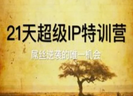 21天超级IP特训营，屌丝逆袭的唯一机会 - 搞薯条网-搞薯条网