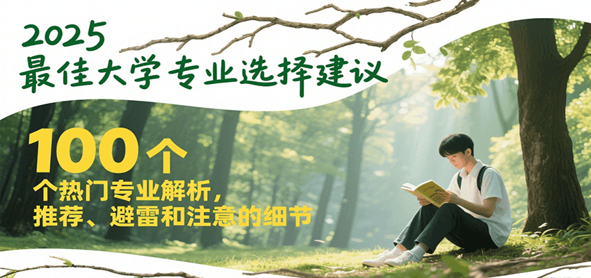 2025最佳大学专业选择建议，100个热门专业解析，推荐、避雷和注意的细节 - 搞薯条网-搞薯条网