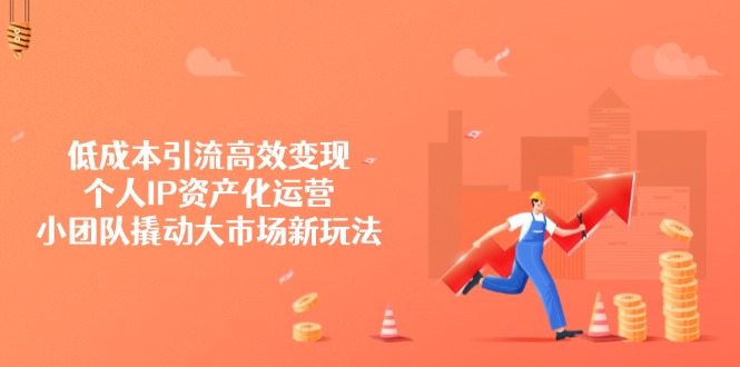 低成本引流高效变现，个人IP资产化运营，小团队撬动大市场新玩法 - 搞薯条网-搞薯条网