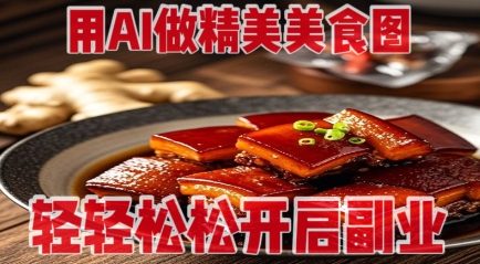 用AI做精美美食图，无需专业设备拍摄，轻轻松松开启副业 - 搞薯条网-搞薯条网