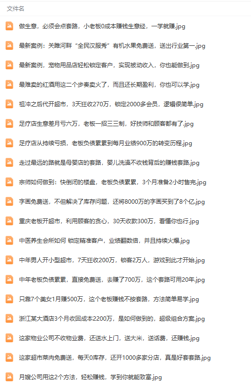 图片[3]-(9607期)真实有效391套商业模式，年入几十到几百万案例解析(电子书+视频+图文)-搞薯条网
