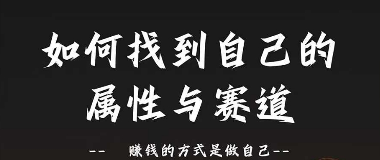 赛道和属性2.0：如何找到自己的属性与赛道，赚钱的方式是做自己 - 搞薯条网-搞薯条网
