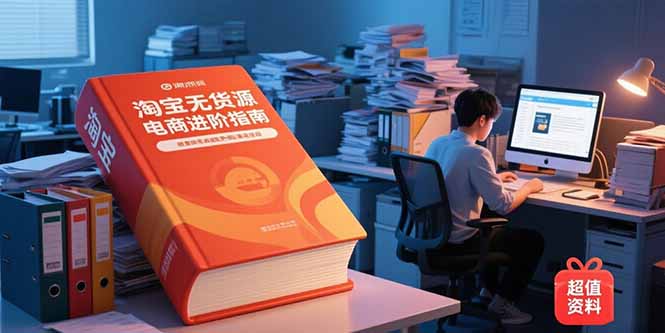 淘宝无货源电商进阶指南，包含新人课、进阶课，配套资料，蓝海选品等 - 搞薯条网-搞薯条网