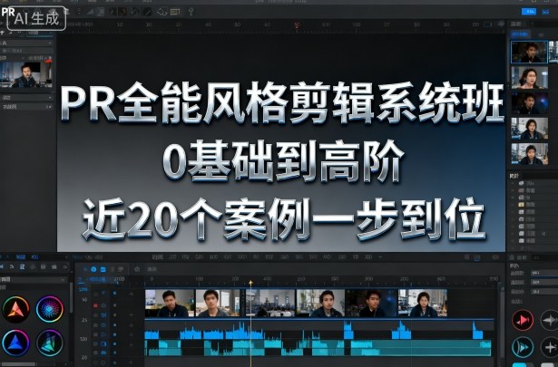 PR全能风格剪辑系统班，0基础到高阶，近20个案例一步到位 - 搞薯条网-搞薯条网