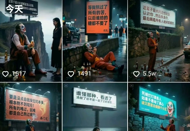 一条视频竟然15W赞！用AI制作小丑自嘲扎心文案视频，当下非常火爆的短视频流量神器 - 搞薯条网-搞薯条网