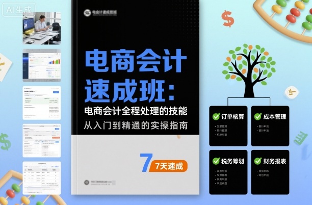 电商会计速成班，电商会计全程处理的技能 - 搞薯条网-搞薯条网